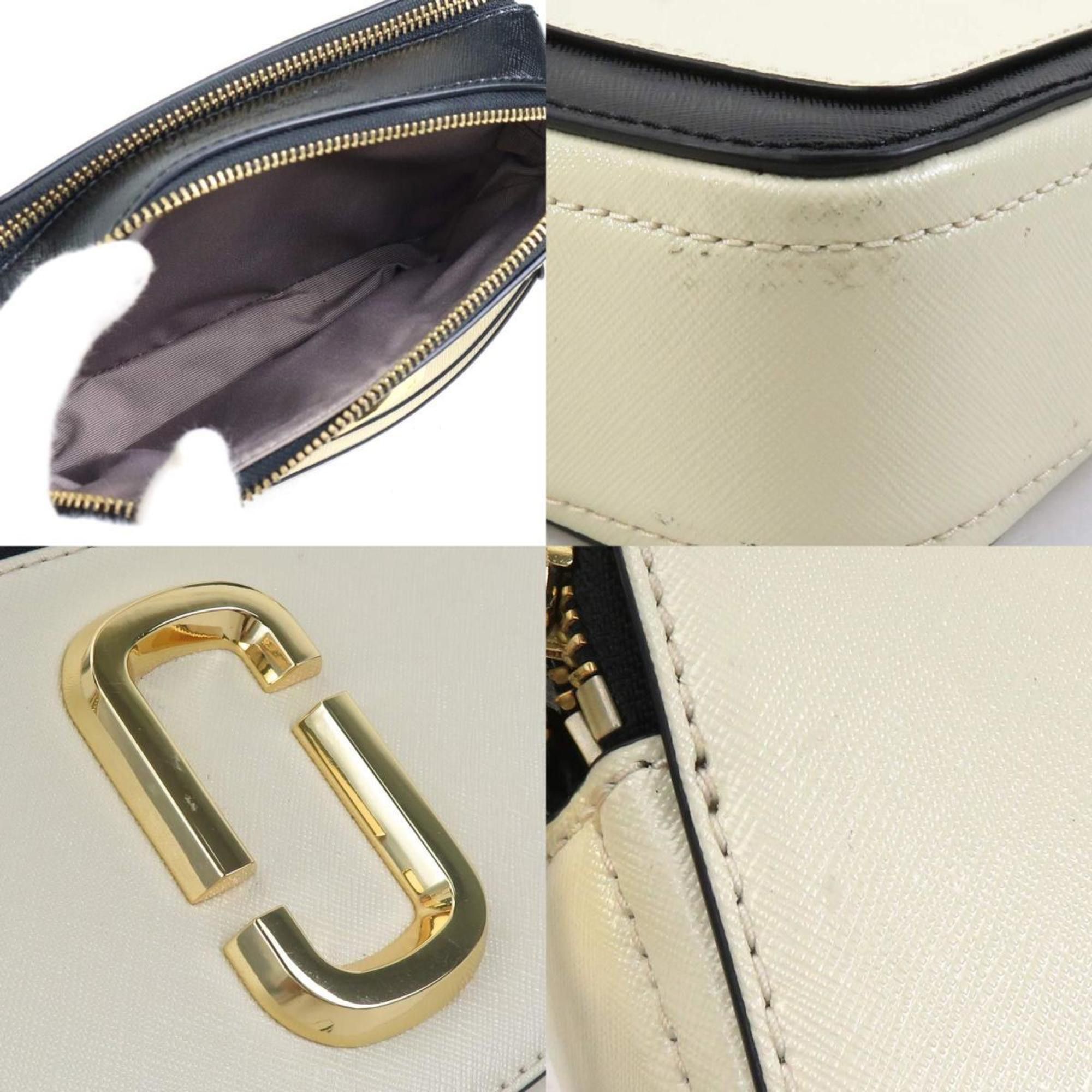 Marc Jacobs Marc Jacobs Women's Coated Canvas Shoulder Bag, Ivory and Black, H31336a Size ONE SIZE - 3 Thumbnail