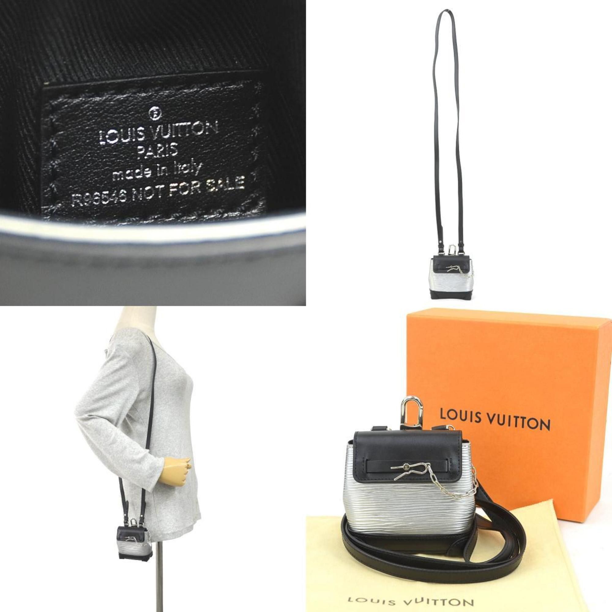Louis Vuitton Louis Vuitton Epi Micro Steamer Sack Shoulder Bag/Mini Pouch in Leather, Black and Silver, Men's Women's, R96546 90157a Size ONE SIZE - 5 Thumbnail