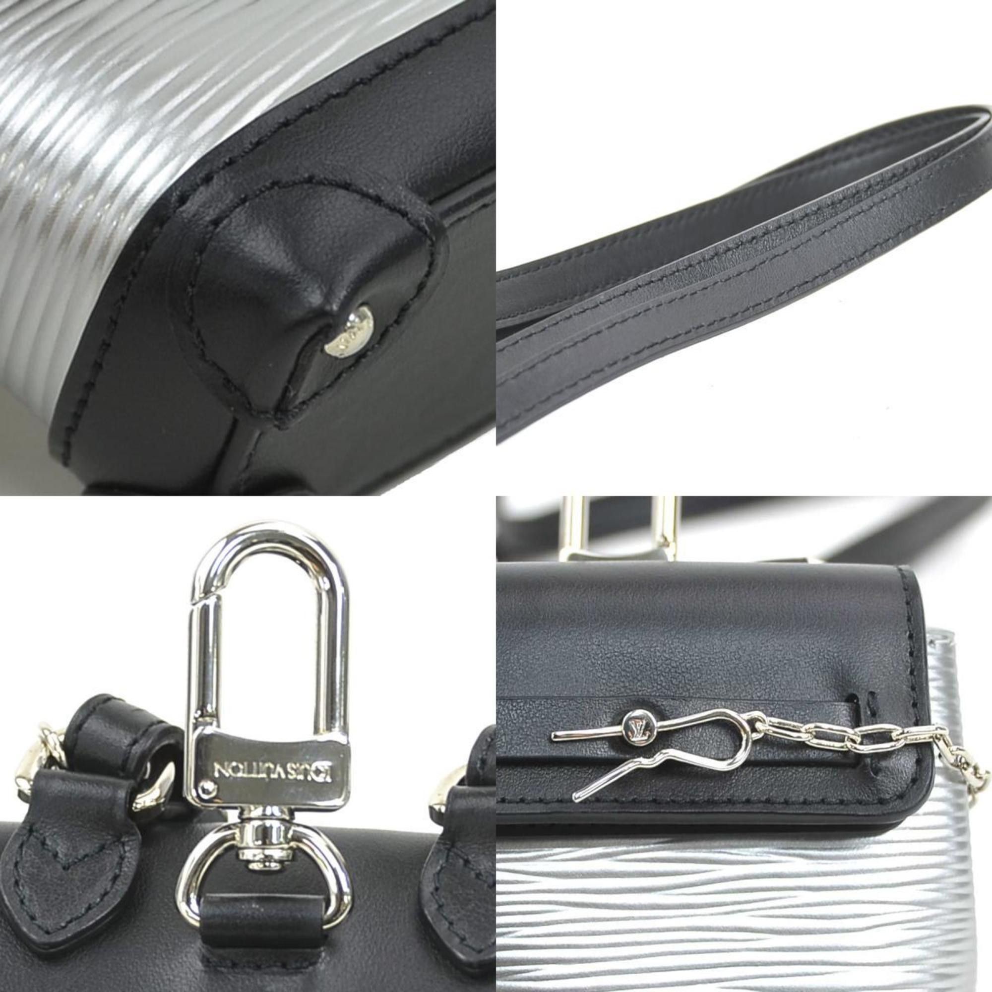 Louis Vuitton Louis Vuitton Epi Micro Steamer Sack Shoulder Bag/Mini Pouch in Leather, Black and Silver, Men's Women's, R96546 90157a Size ONE SIZE - 4 Thumbnail