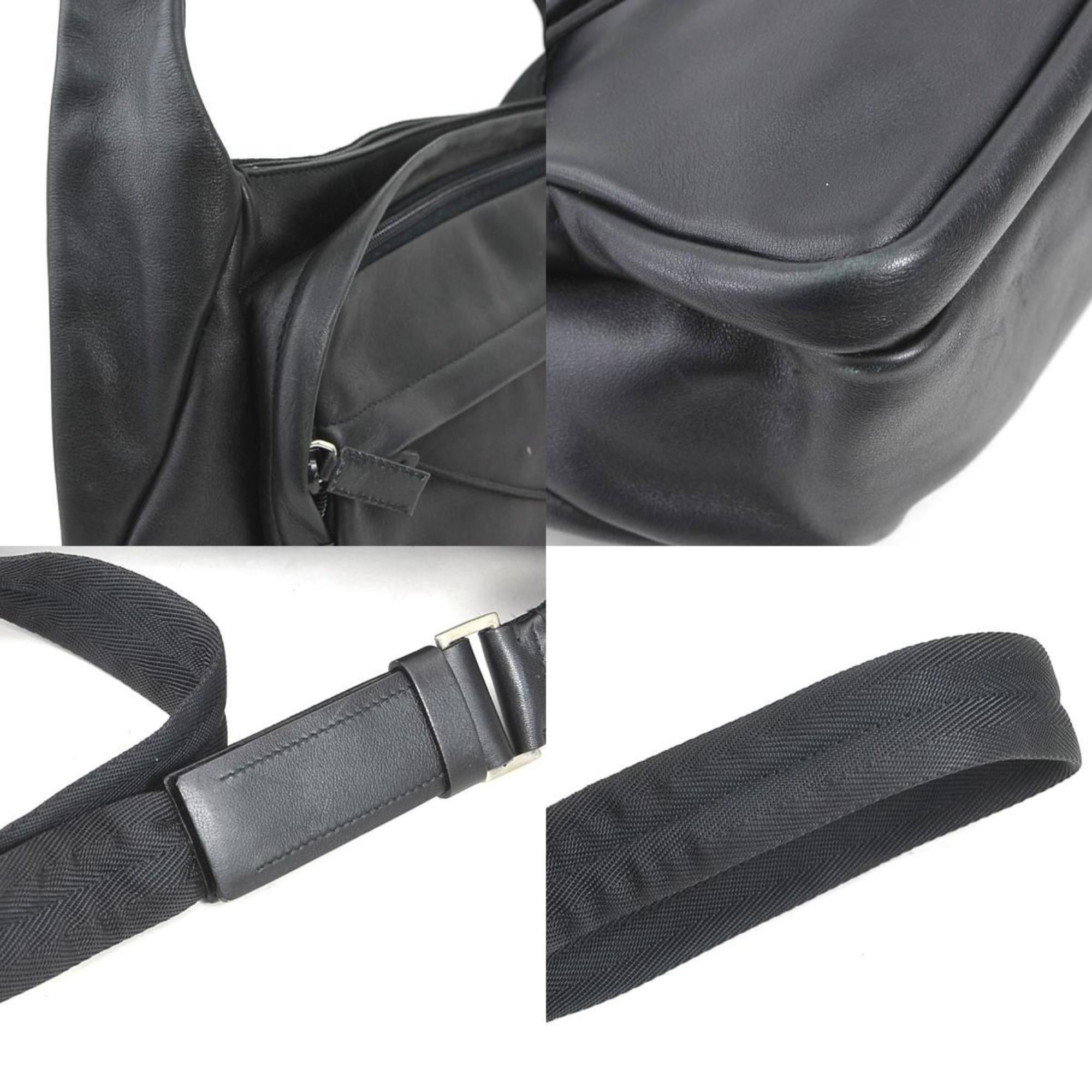 Prada Prada Shoulder Bag Nylon Black Men's Women's h31340k Size ONE SIZE - 3 Thumbnail