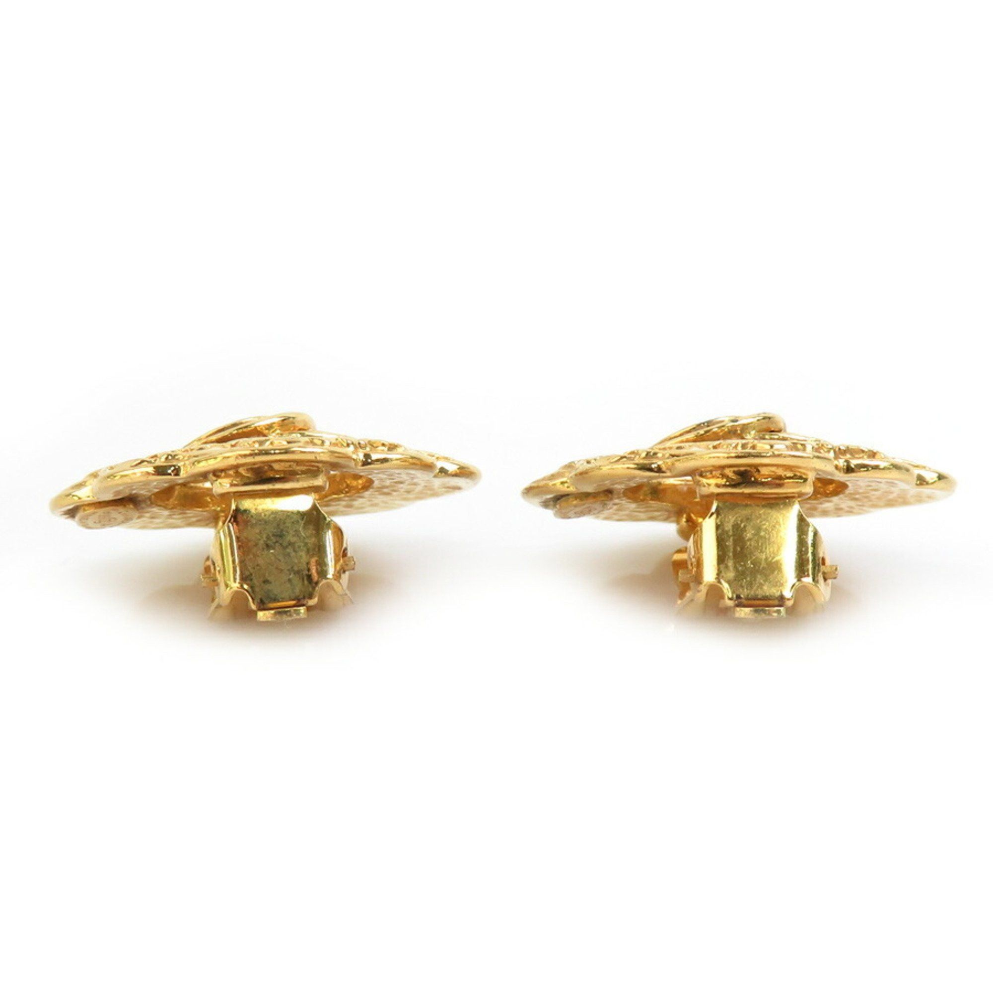 Chanel CHANEL Coco Mark Metal Gold Earrings for Women e60626a Size ONE SIZE - 3 Thumbnail