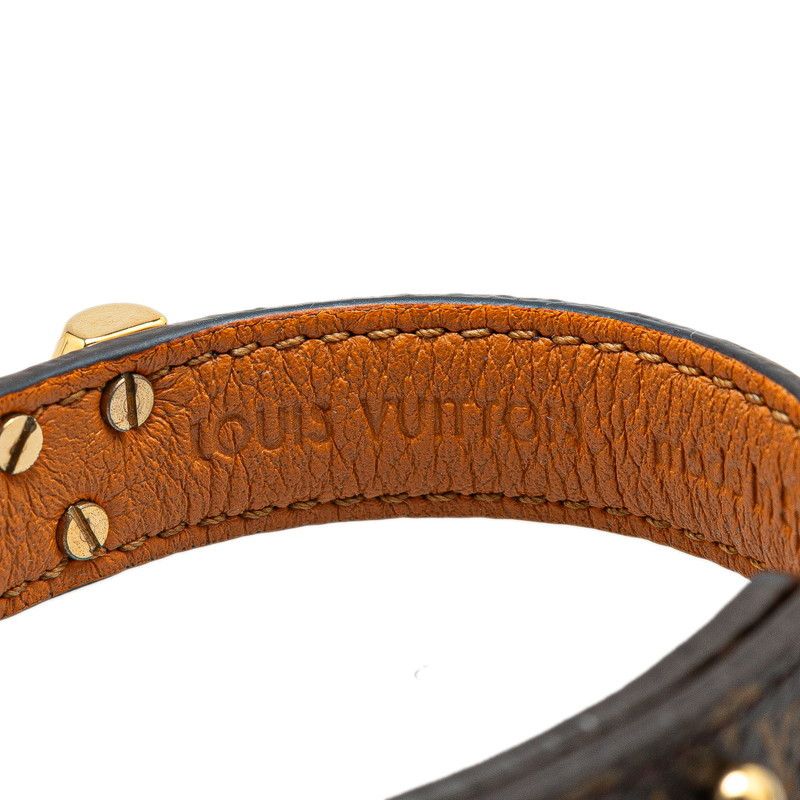 Louis Vuitton Louis Vuitton Louis Vuitton Essential V Monogram Bracelet Size 17 Canvas Bracelet M6042 Size ONE SIZE - 4 Thumbnail