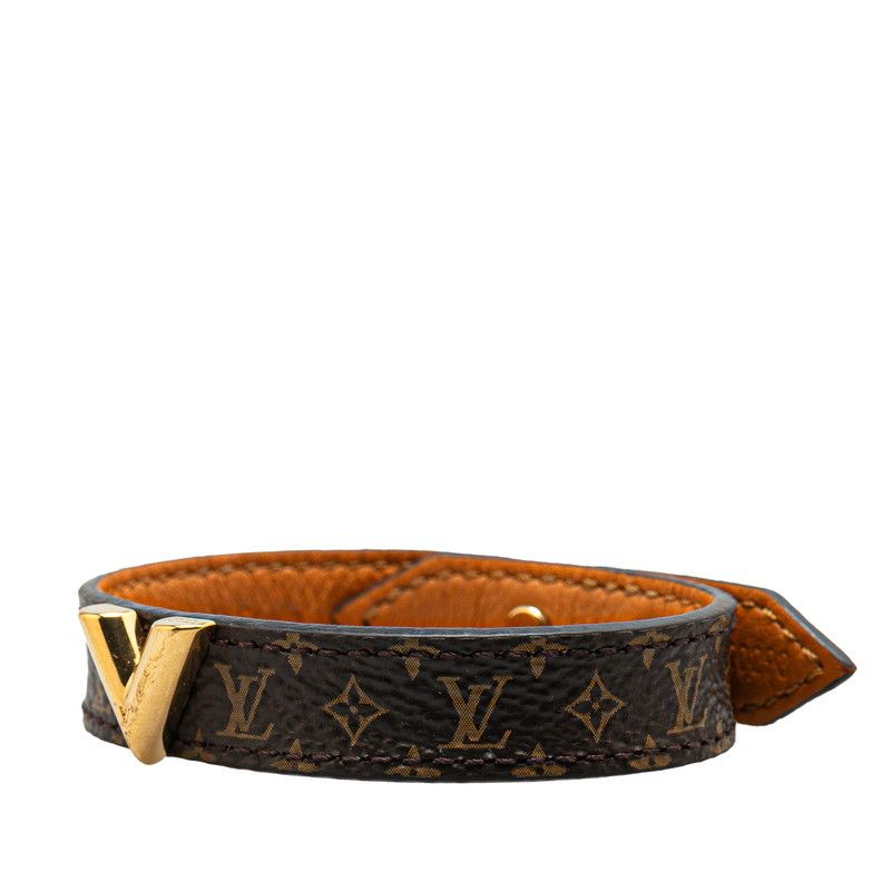Louis Vuitton Louis Vuitton Louis Vuitton Essential V Monogram Bracelet Size 17 Canvas Bracelet M6042 Size ONE SIZE - 2 Thumbnail