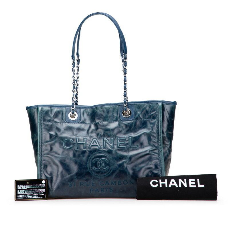 Chanel Chanel Chanel Deauville Lambskin 2way bag Leather Tote Bag A93257 Size ONE SIZE - 11 Thumbnail