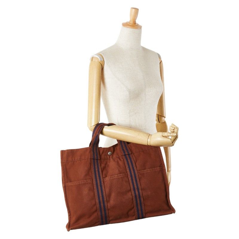 Hermes Hermes Hermes Fourre Tout Canvas Tote Bag Canvas Tote Bag Size ONE SIZE - 10 Thumbnail