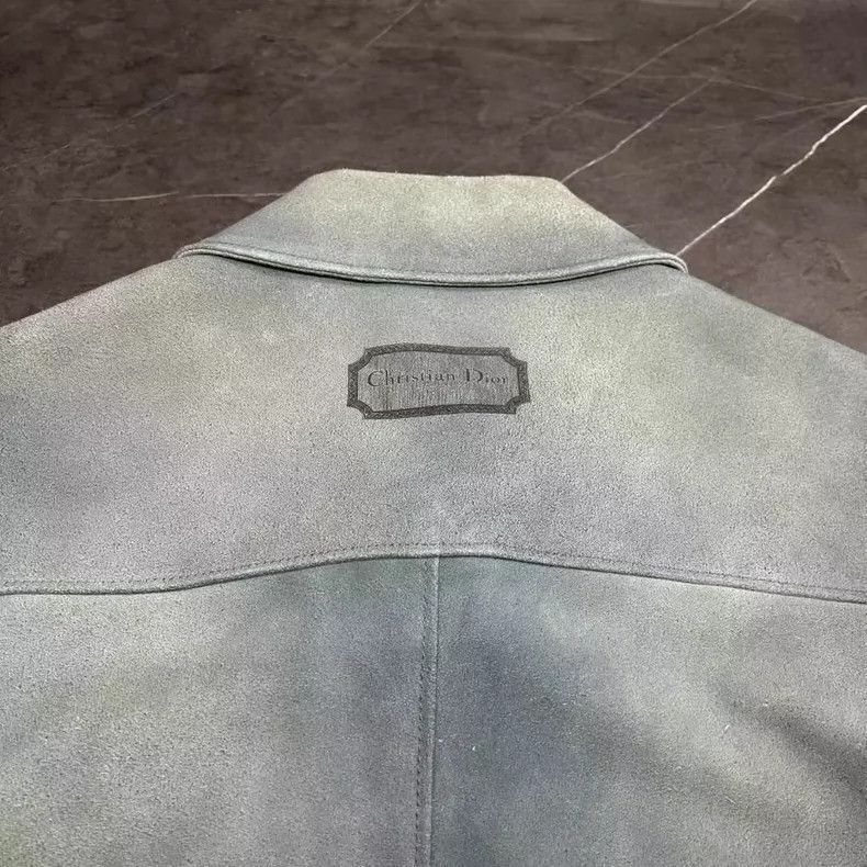 Dior dior 24fw gradient blue suede coat Size US XL / EU 56 / 4 - 3 Thumbnail