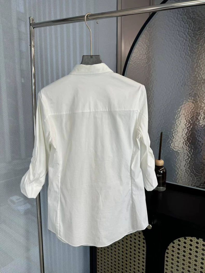 Dior Dior white logo rhinestone shirt Size US S / EU 44-46 / 1 - 2 Thumbnail