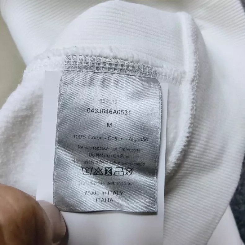 Dior Dior White Hoodie with Logo Size US M / EU 48-50 / 2 - 4 Thumbnail