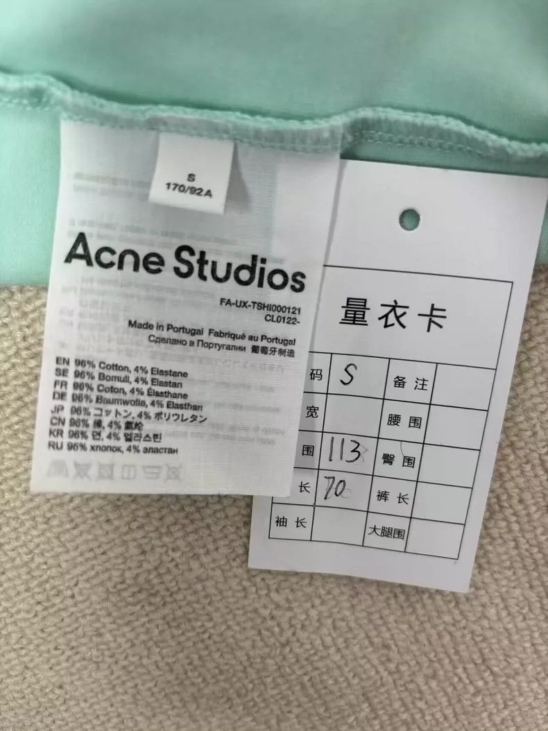 Acne Studios Acne Studios FW21 Green Short Sleeve T-Shirt Size US S / EU 44-46 / 1 - 5 Thumbnail