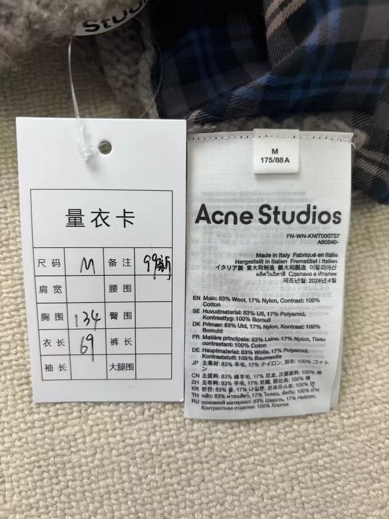 Acne Studios Acne Studios FW24 relaxed check knit sweater Size US M / EU 48-50 / 2 - 5 Thumbnail