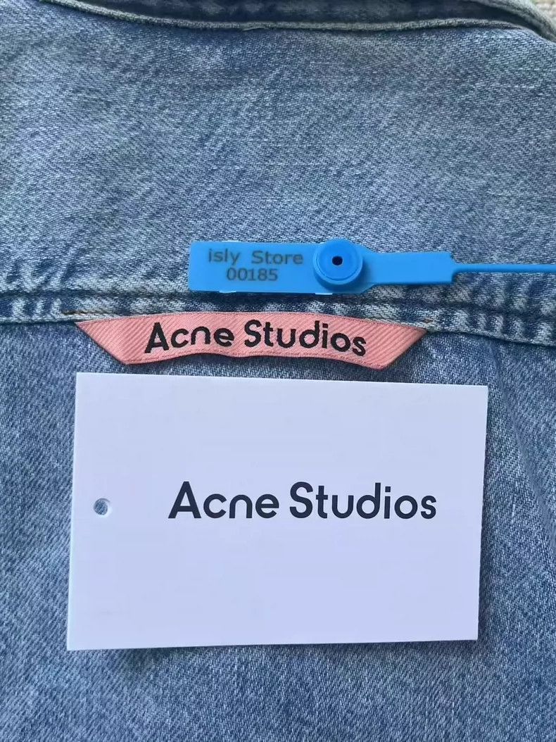 Acne Studios Acne Studios Washed Single - Breasted Short - Sleeve Shirt Size US L / EU 52-54 / 3 - 3 Thumbnail