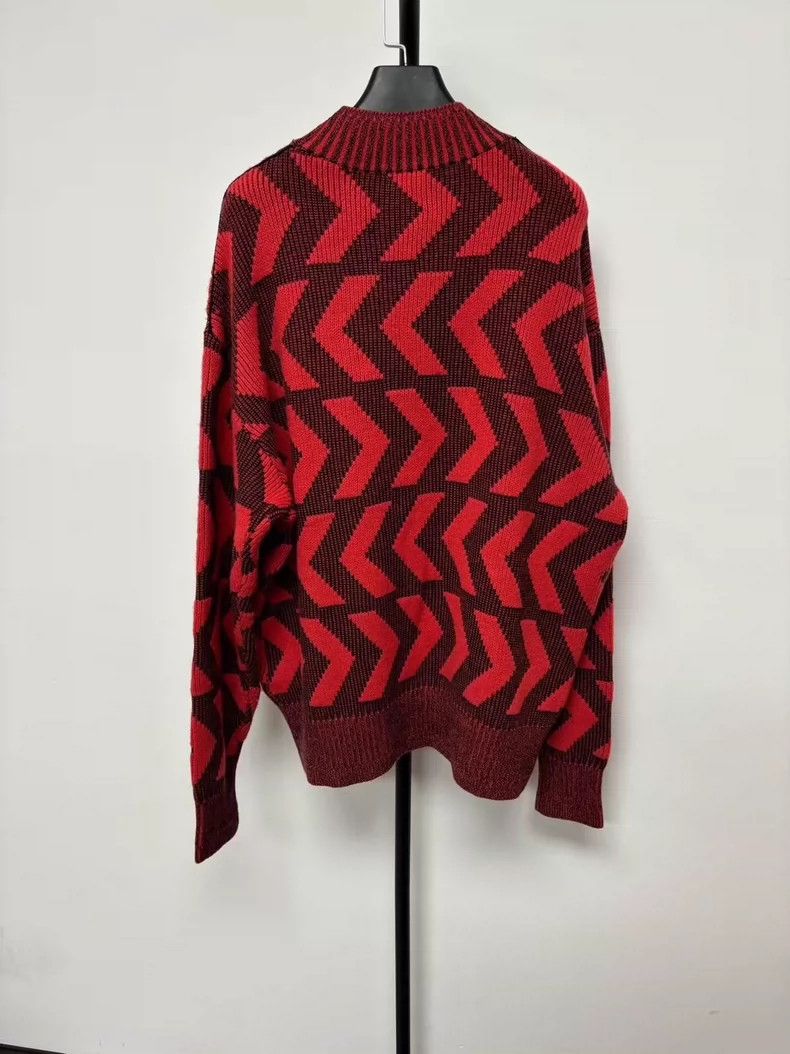 Acne Studios Acne Studios FW22 Red Wool Knit Sweater Size US M / EU 48-50 / 2 - 2 Thumbnail