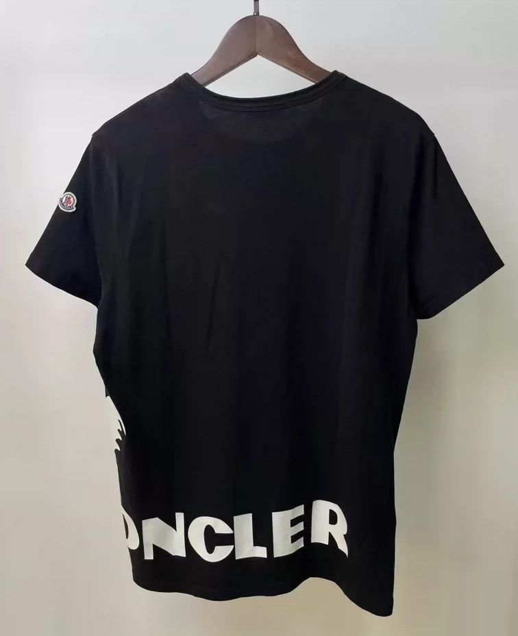 Moncler Moncler Black Short Sleeve T-Shirt Size US L / EU 52-54 / 3 - 2 Thumbnail