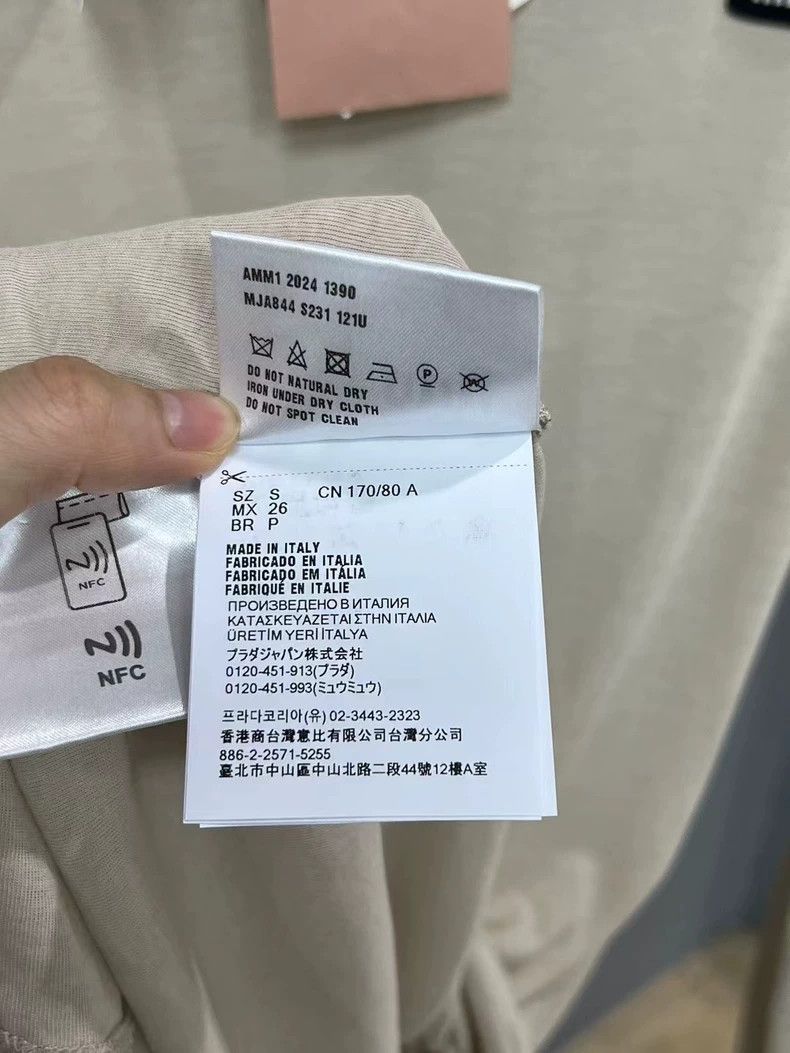 Miu Miu miumiu beige long sleeve top Size US S / EU 44-46 / 1 - 4 Thumbnail