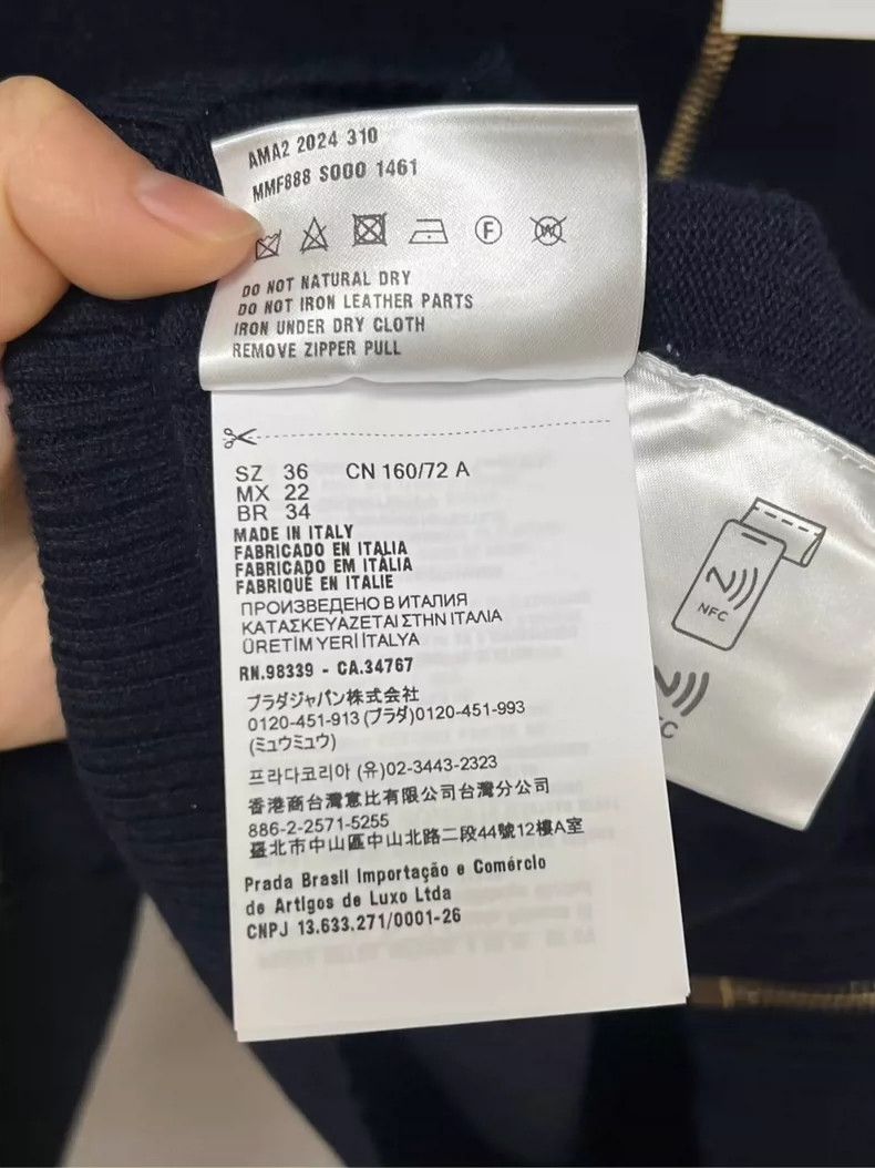 Miu Miu miumiu knit zip cashmere cardigan Size US S / EU 44-46 / 1 - 4 Thumbnail