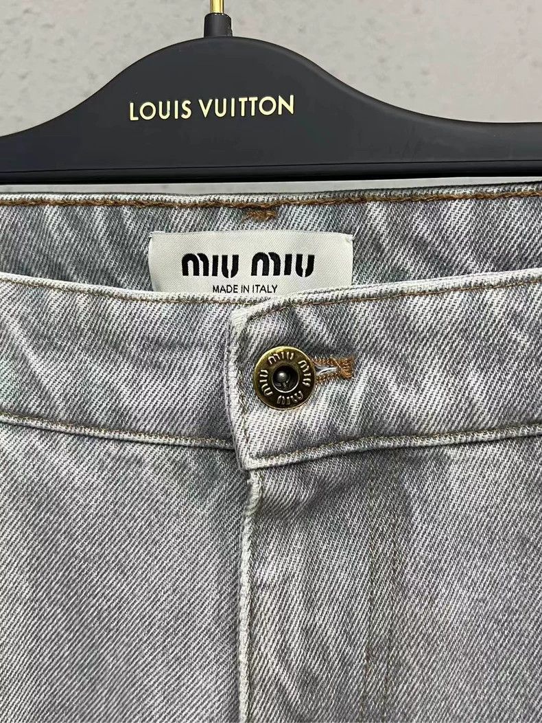 Miu Miu miumiu destroyed hem jeans Size US 29 - 5 Thumbnail