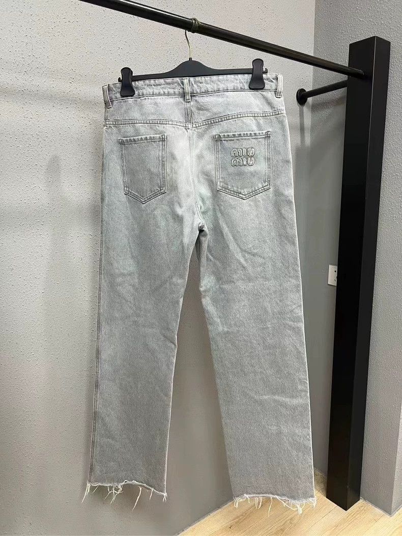 Miu Miu miumiu destroyed hem jeans Size US 29 - 2 Thumbnail