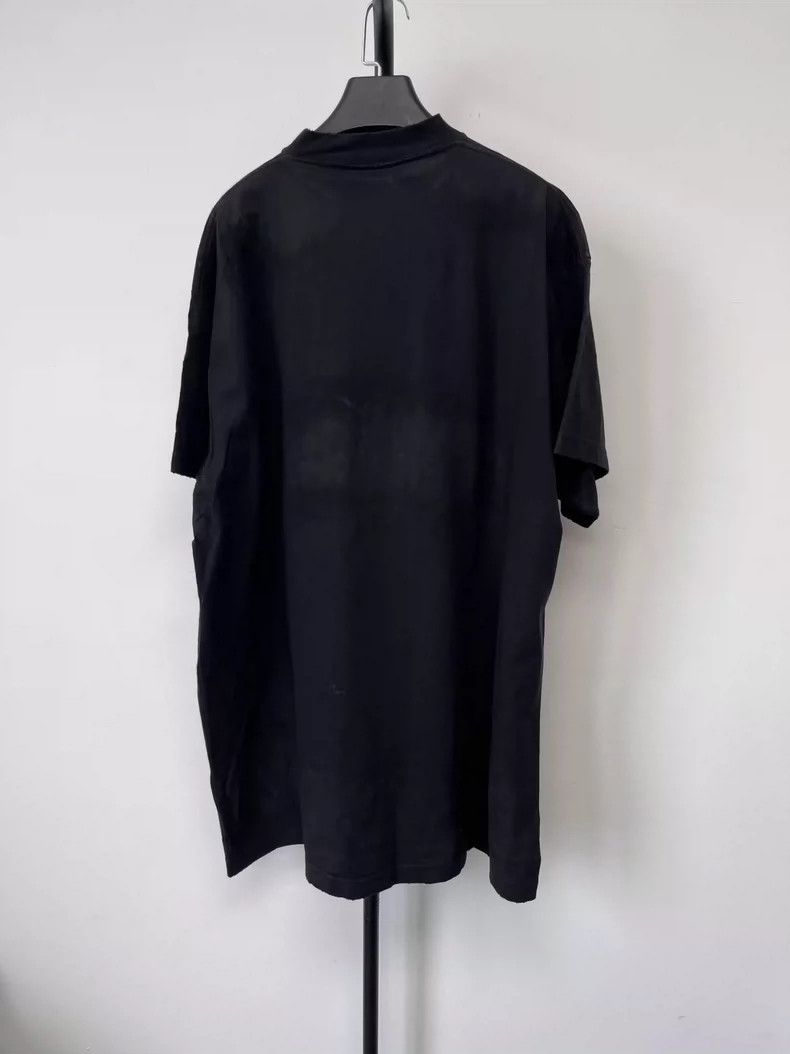 Balenciaga Balenciaga Black Embroidered Short Sleeve Tee Size US S / EU 44-46 / 1 - 2 Thumbnail
