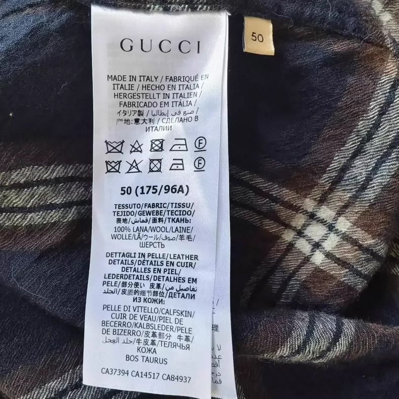 Gucci gucci flannel check long sleeve shirt Size US L / EU 52-54 / 3 - 4 Thumbnail