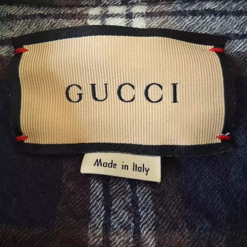 Gucci gucci flannel check long sleeve shirt Size US L / EU 52-54 / 3 - 3 Thumbnail