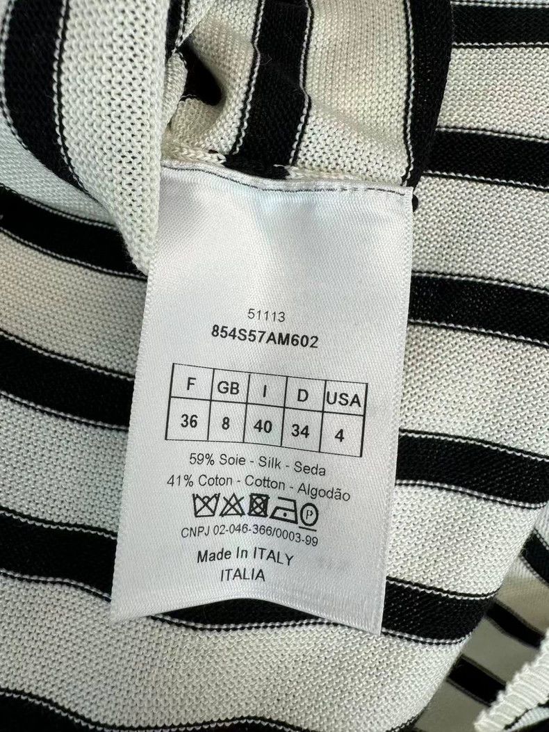 Dior Dior black white stripe short sleeve Size US S / EU 44-46 / 1 - 4 Thumbnail