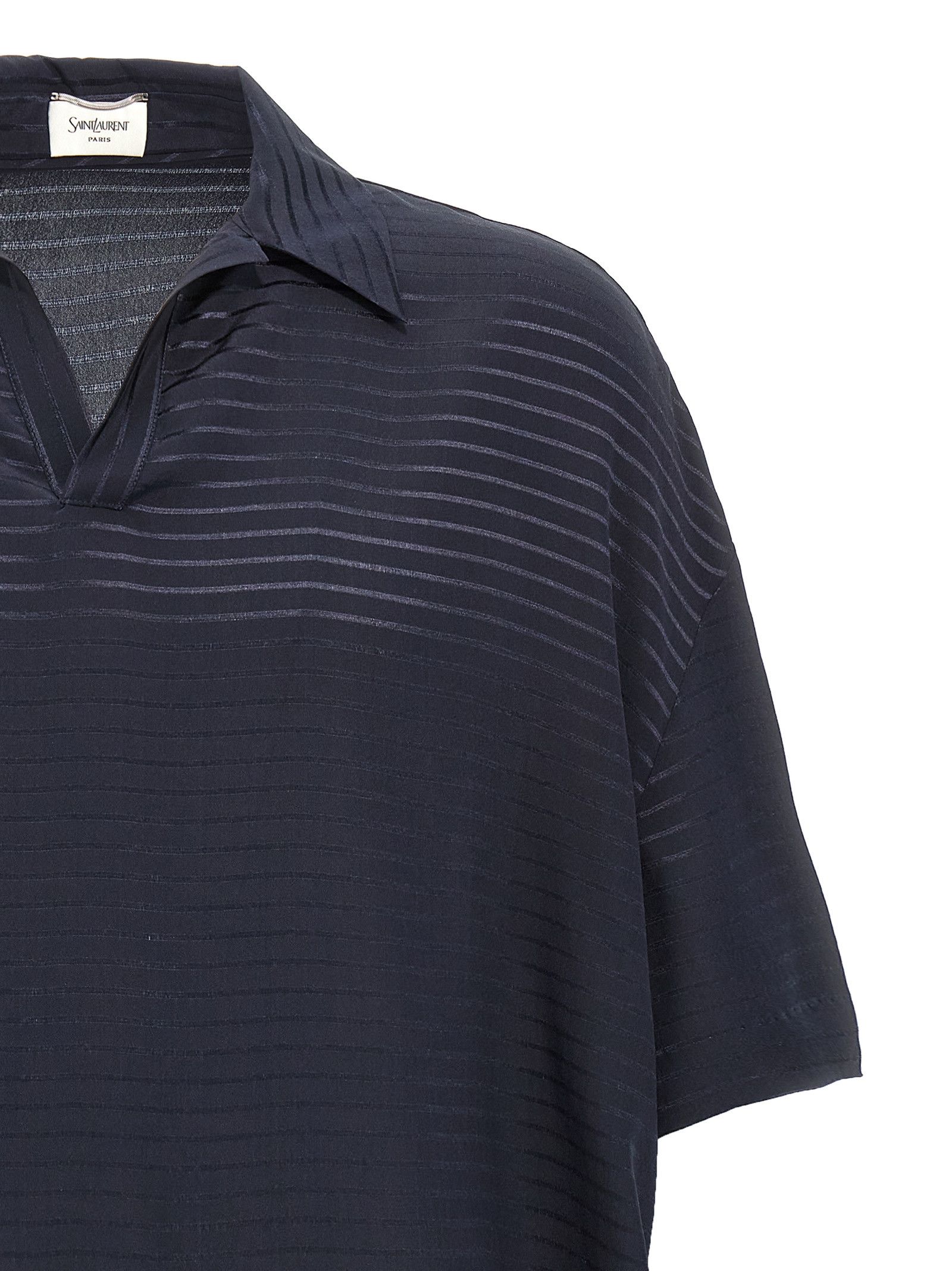 Saint Laurent Paris Silk Polo Shirt Size US L / EU 52-54 / 3 - 3 Thumbnail