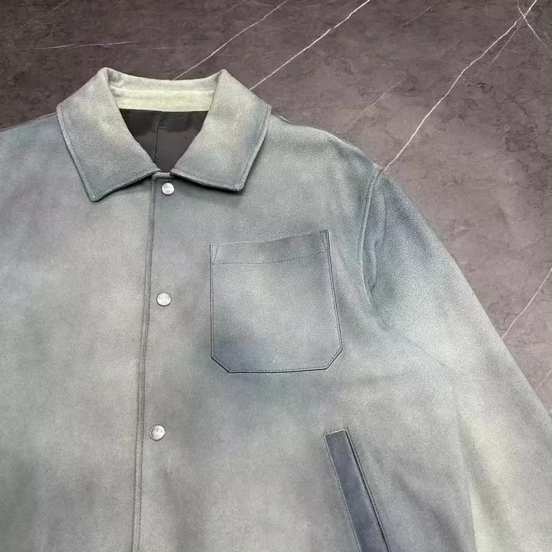 Dior DIOR 24FW gradient blue suede coat Size US L / EU 52-54 / 3 - 5 Thumbnail
