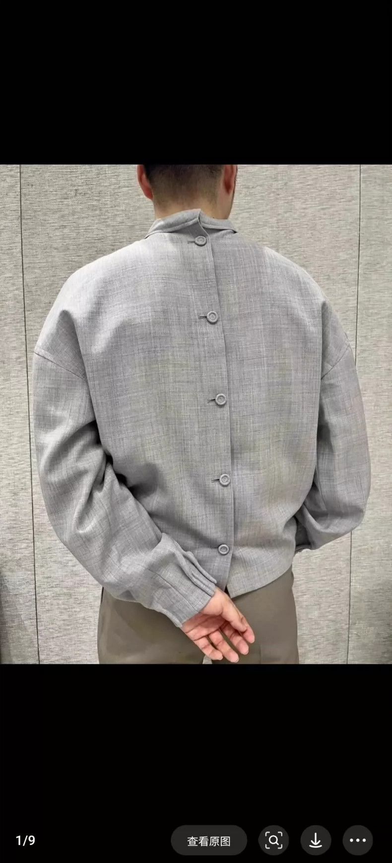 Dior Dior men's gray wool coat Size US L / EU 52-54 / 3 - 6 Thumbnail