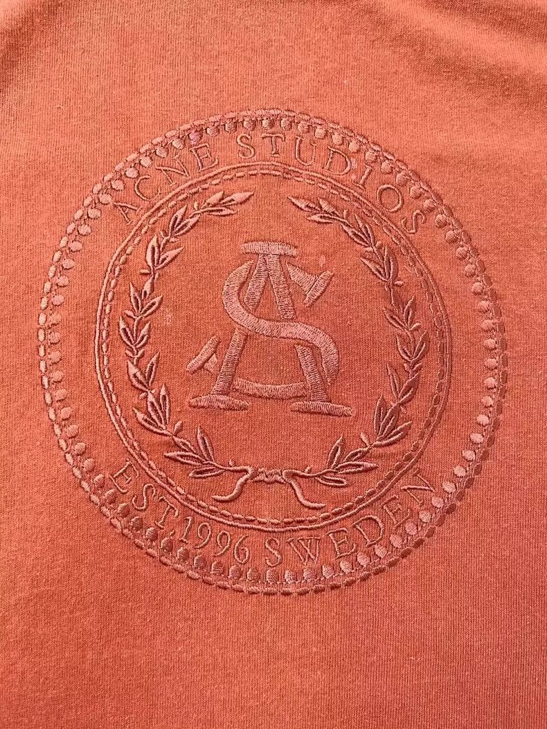 Acne Studios Acne Studios orange short sleeve tee Size US XS / EU 42 / 0 - 3 Thumbnail