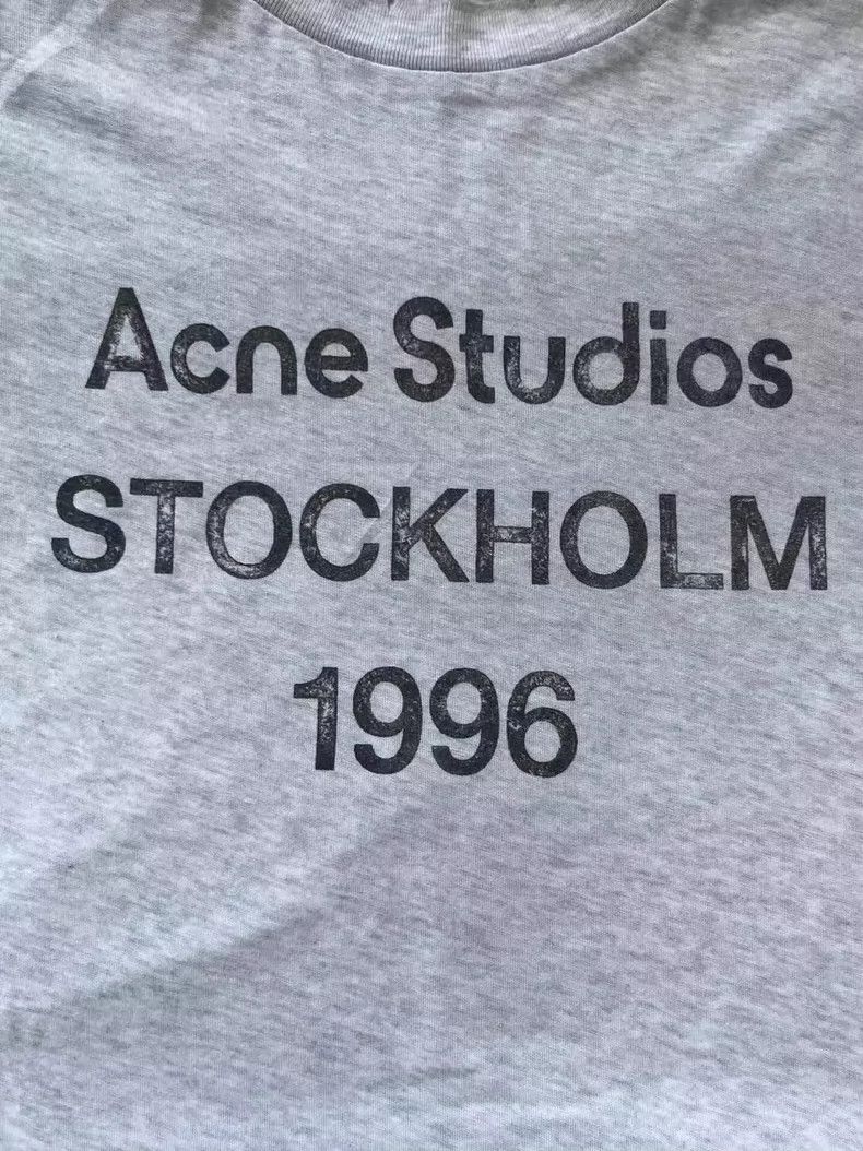 Acne Studios Acne Studios Gray Short Sleeve Tee Size US M / EU 48-50 / 2 - 3 Thumbnail