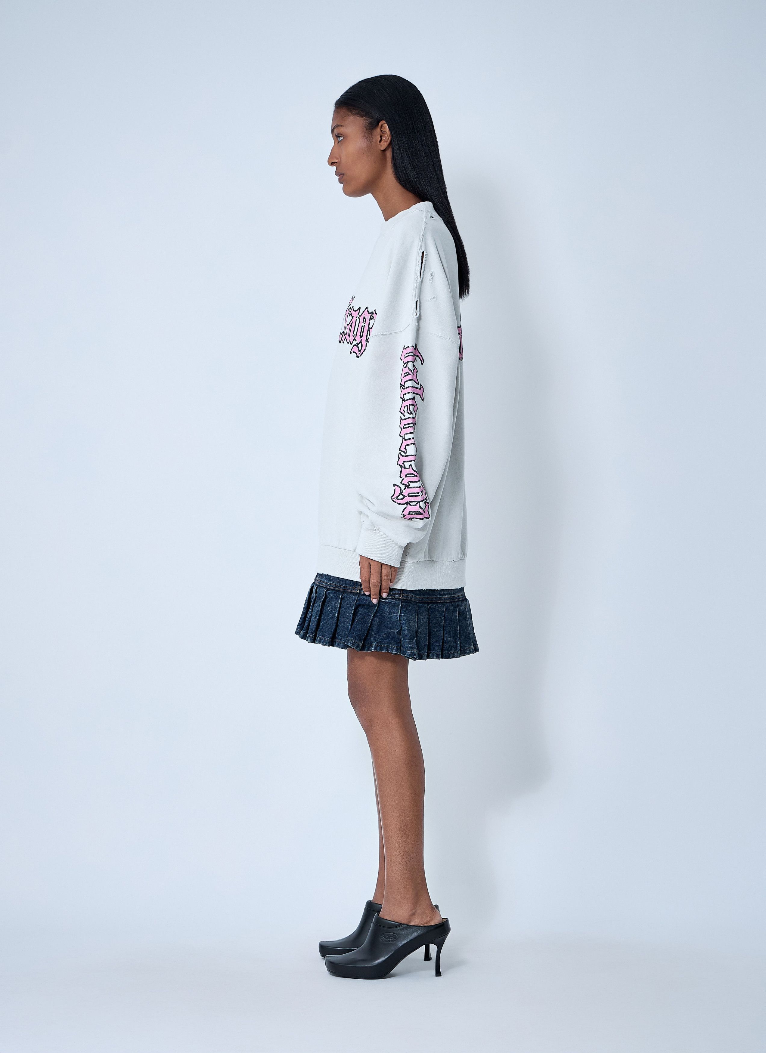 Balenciaga Logo Motif Sweatshirt Dress Size S / US 4 / IT 40 - 3 Thumbnail