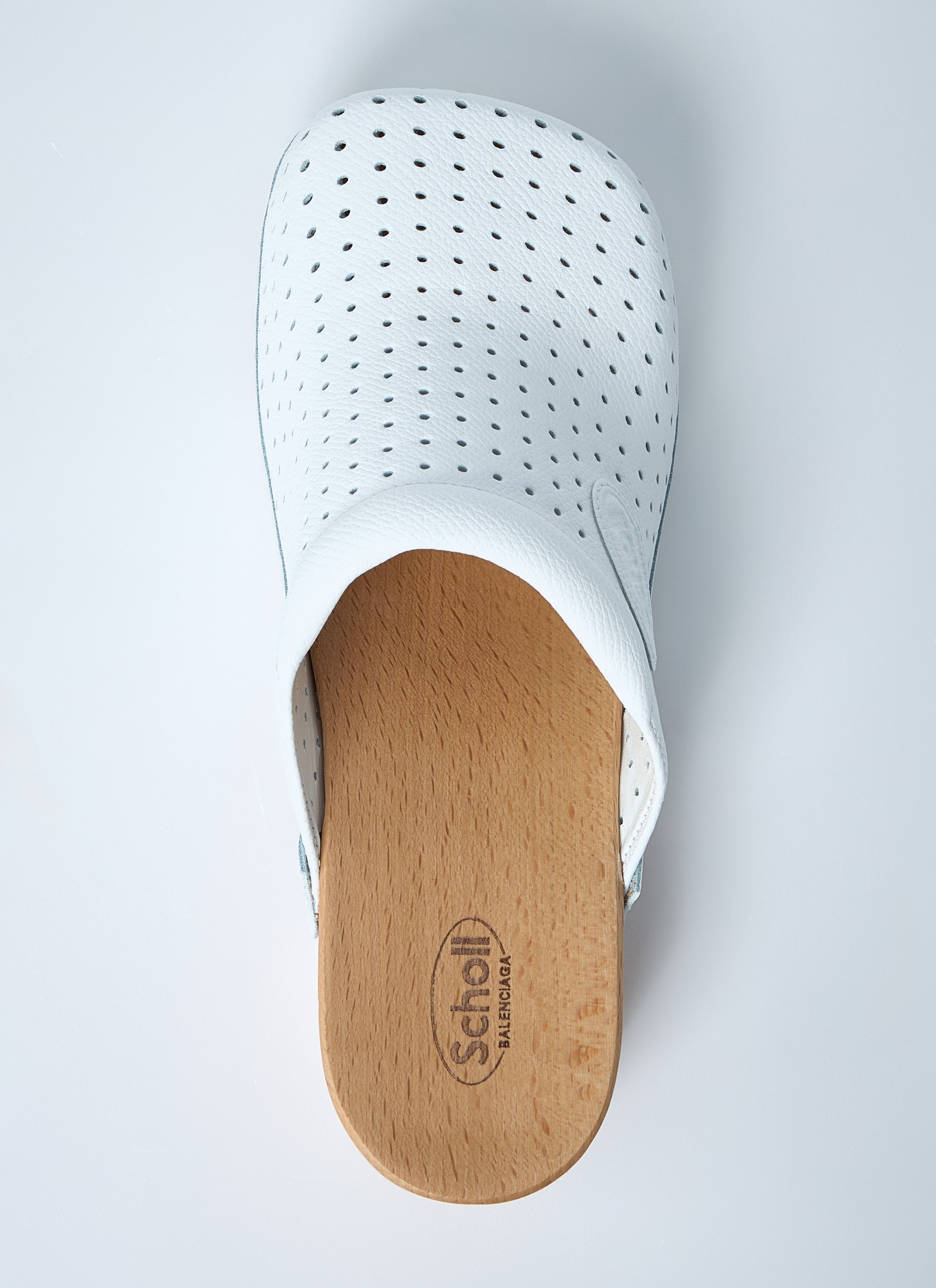 Balenciaga Perforated Heeled Clogs Size US 7 / IT 37 - 6 Thumbnail