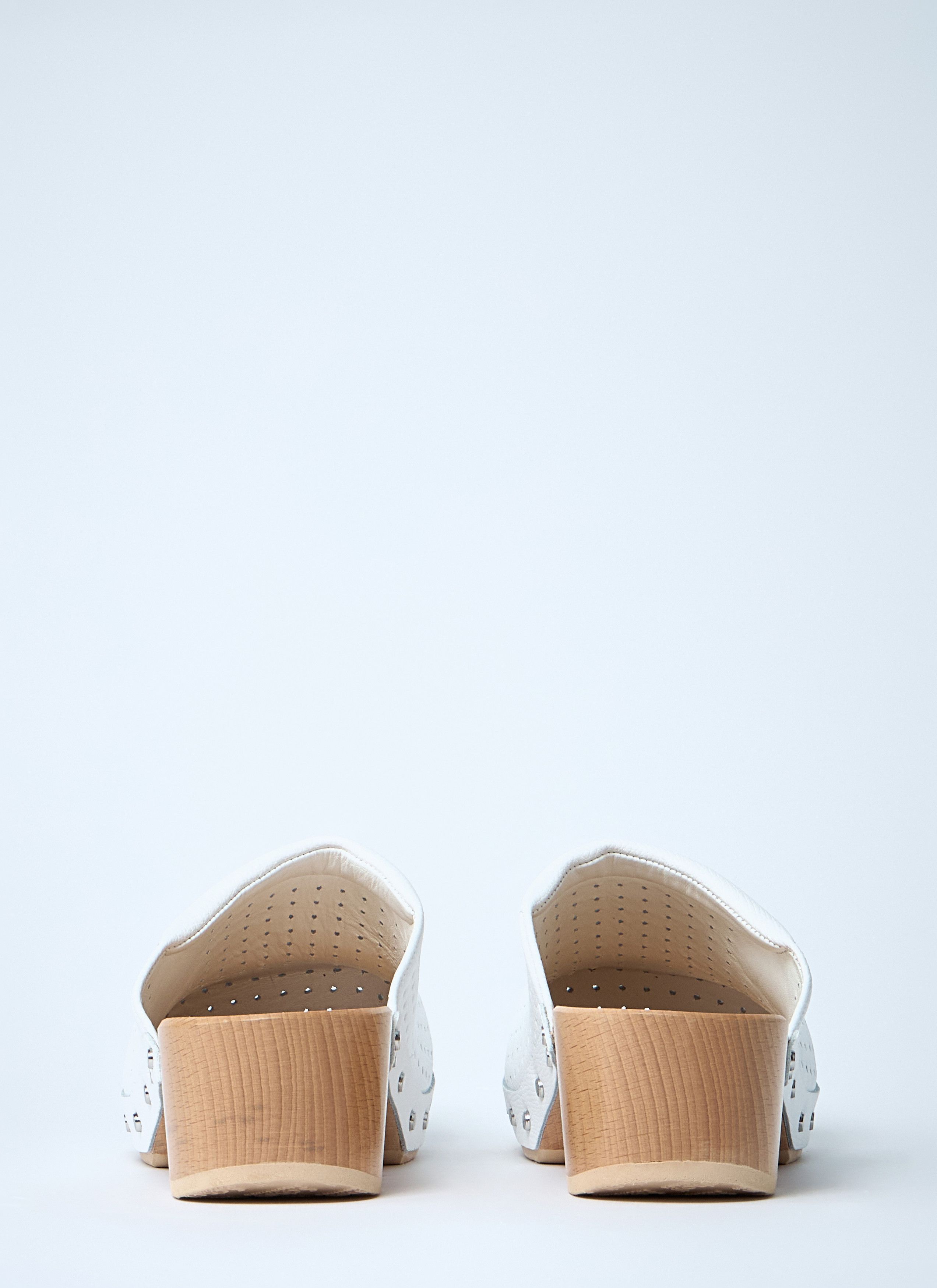 Balenciaga Perforated Heeled Clogs Size US 8 / IT 38 - 5 Thumbnail