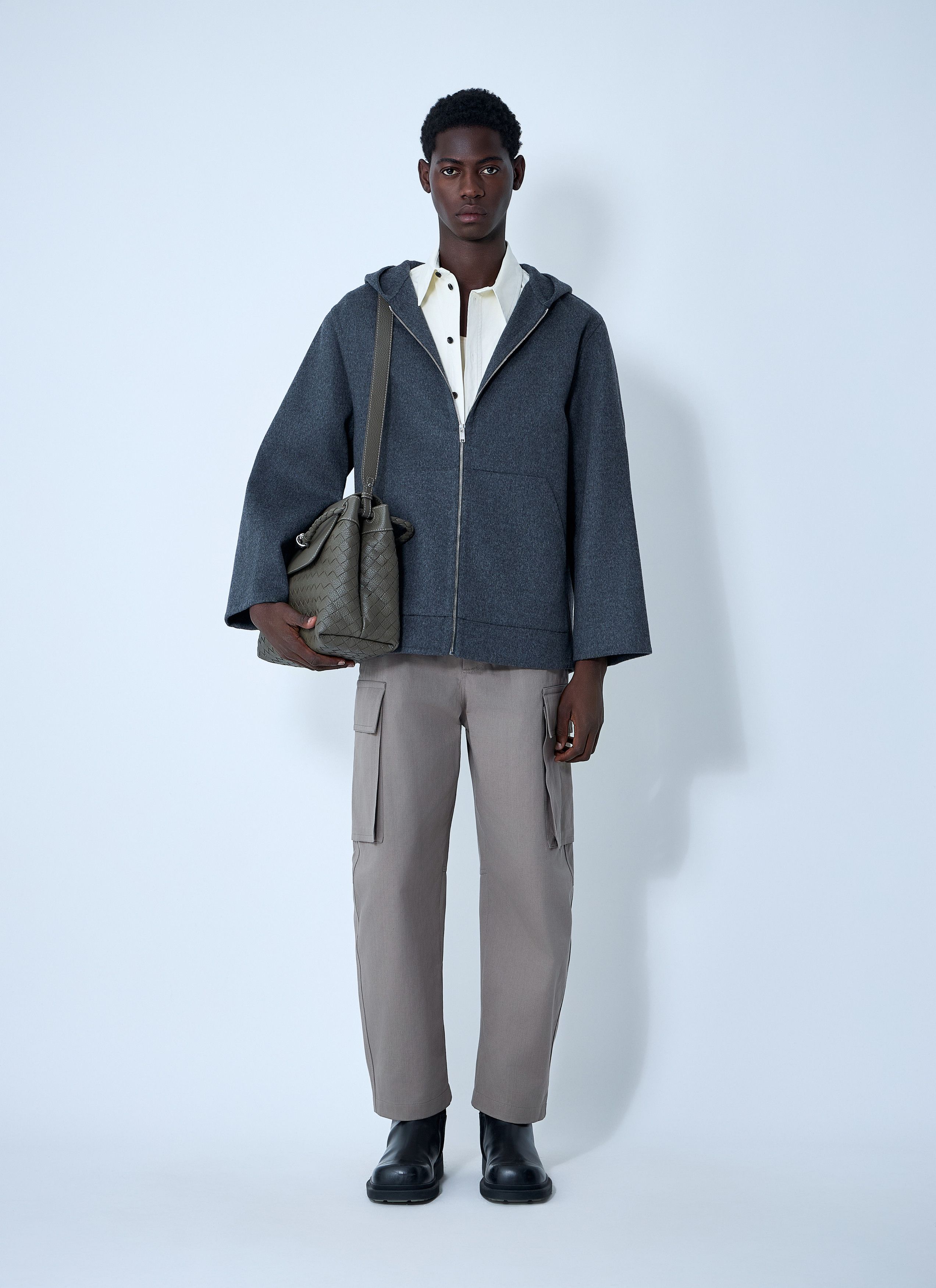 Bottega Veneta Double Face Wool Hooded Jacket Size US L / EU 52-54 / 3 - 2 Thumbnail