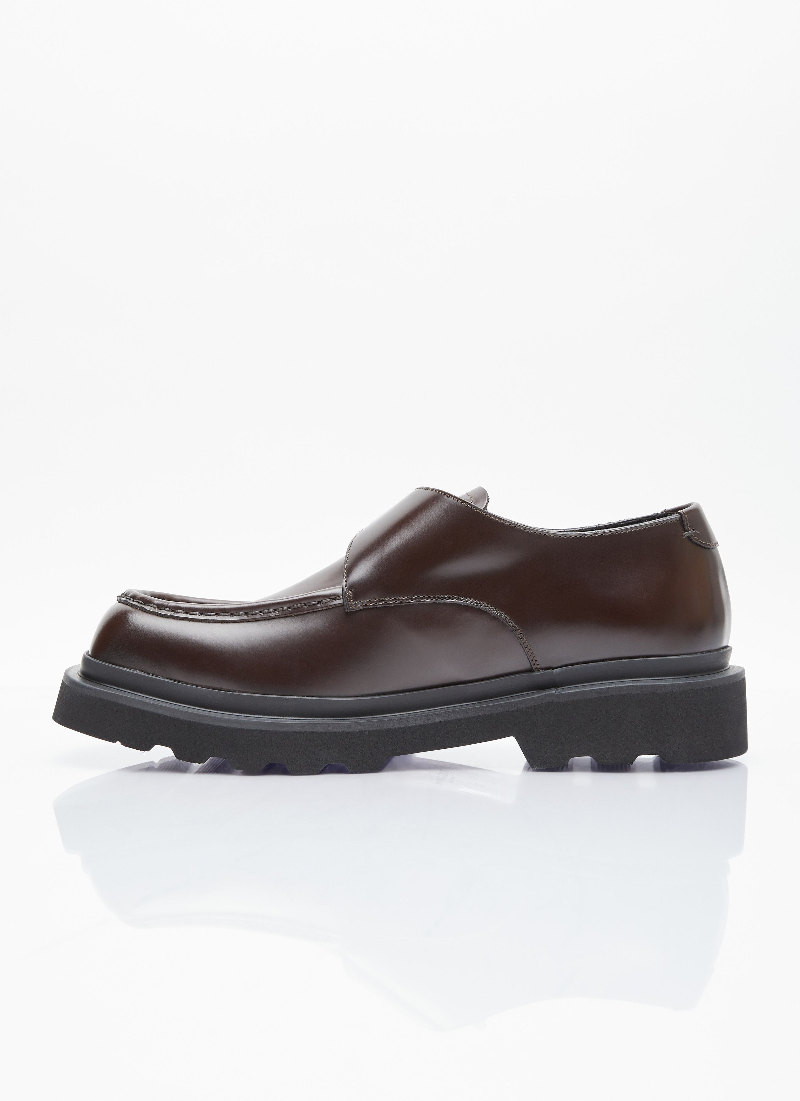 Dolce & Gabbana Brushed Leather Monkstrap Shoes Size US 8 / EU 41 - 3 Thumbnail