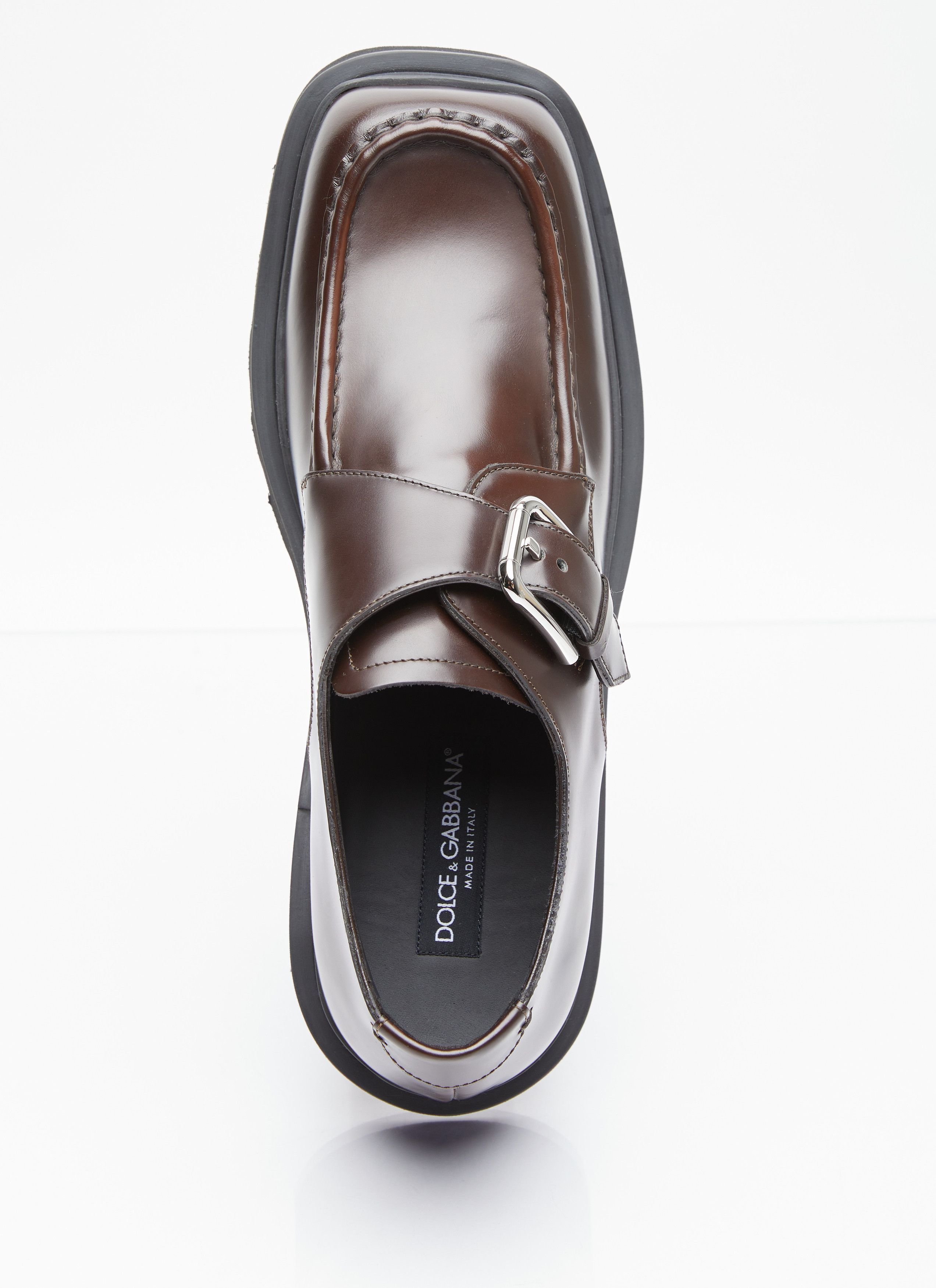 Dolce & Gabbana Brushed Leather Monkstrap Shoes Size US 8 / EU 41 - 6 Thumbnail