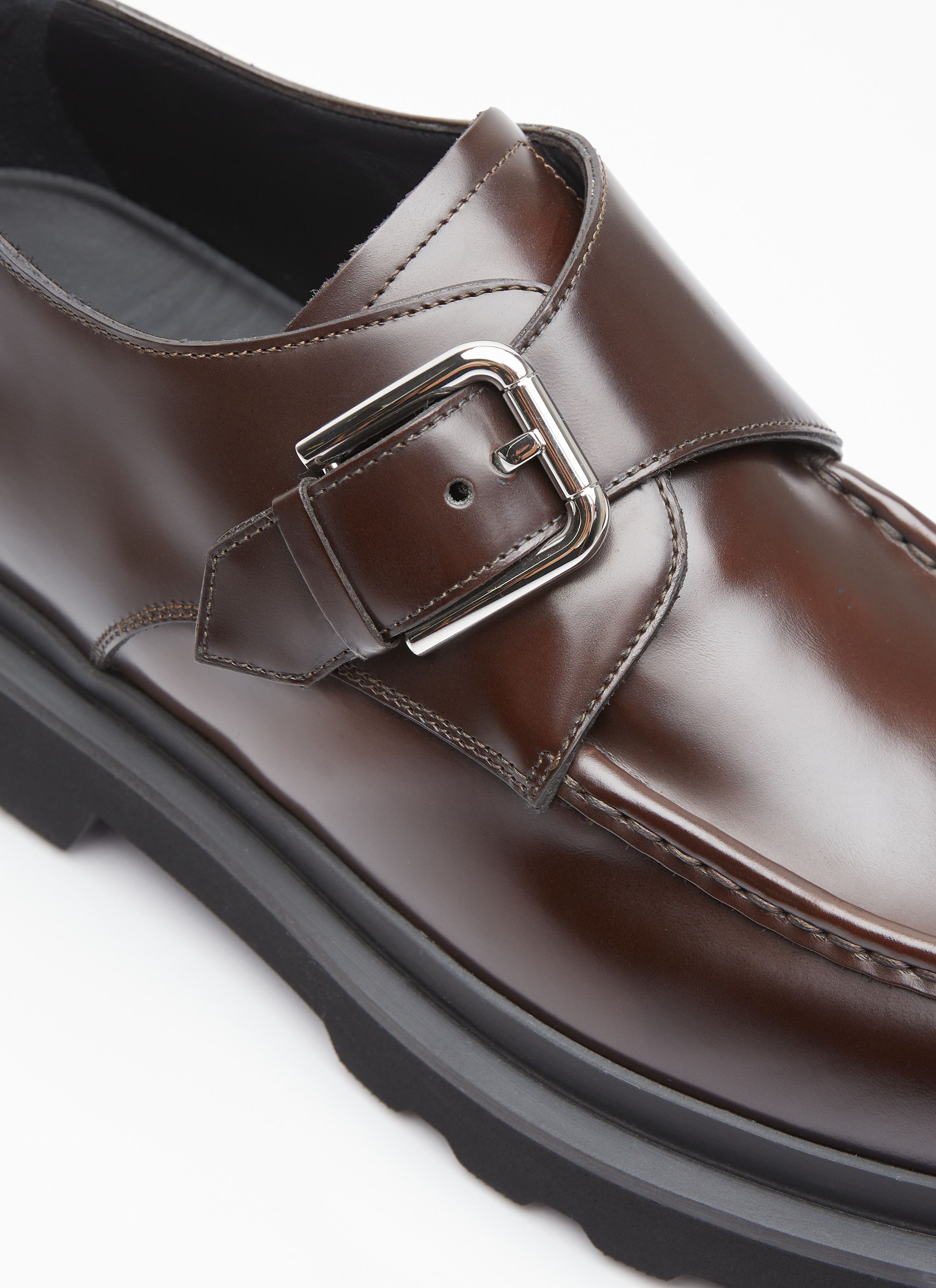 Dolce & Gabbana Brushed Leather Monkstrap Shoes Size US 10 / EU 43 - 2 Thumbnail