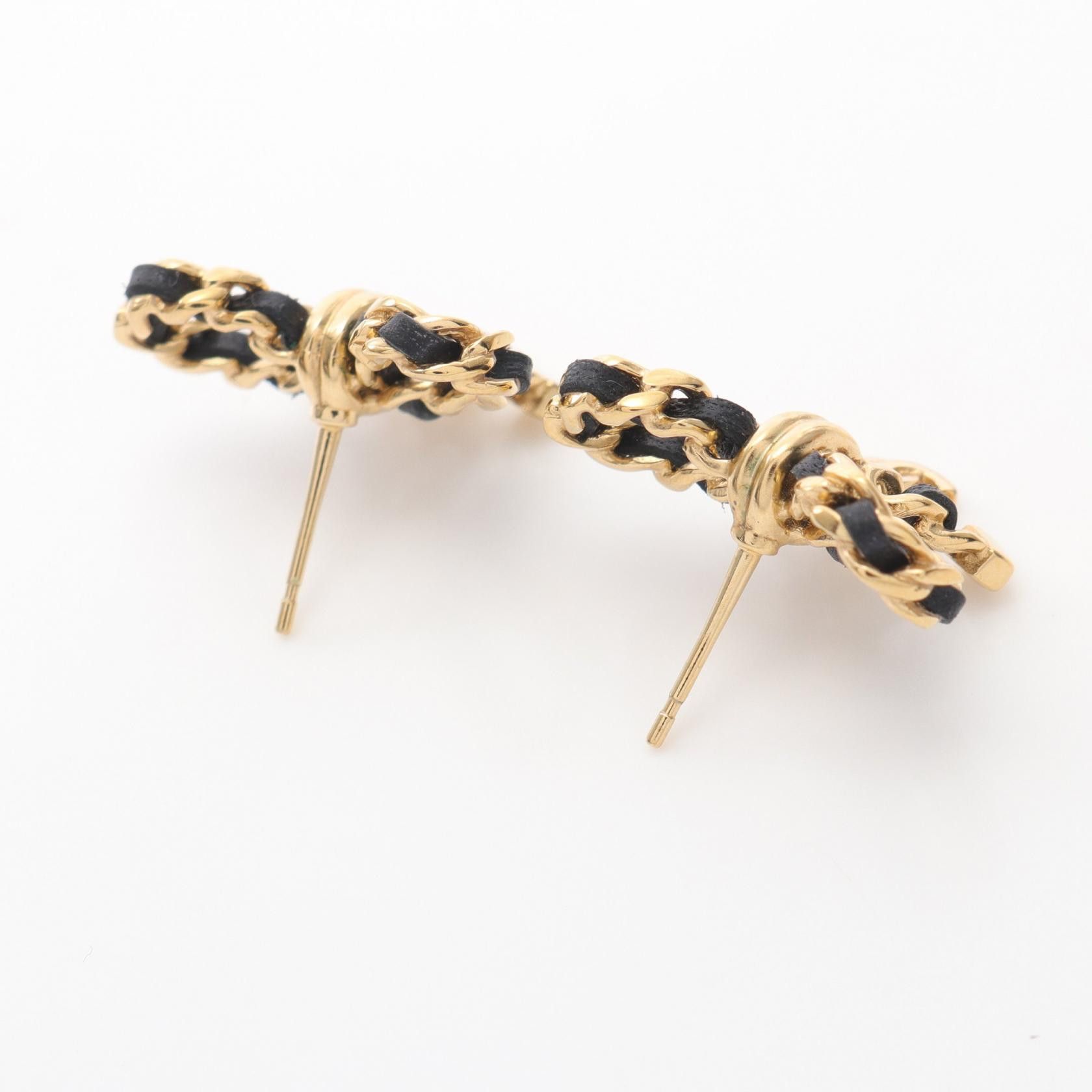 Chanel Chanel Chanel Coco Mark Ribbon Earrings Metal Earrings Size ONE SIZE - 5 Thumbnail