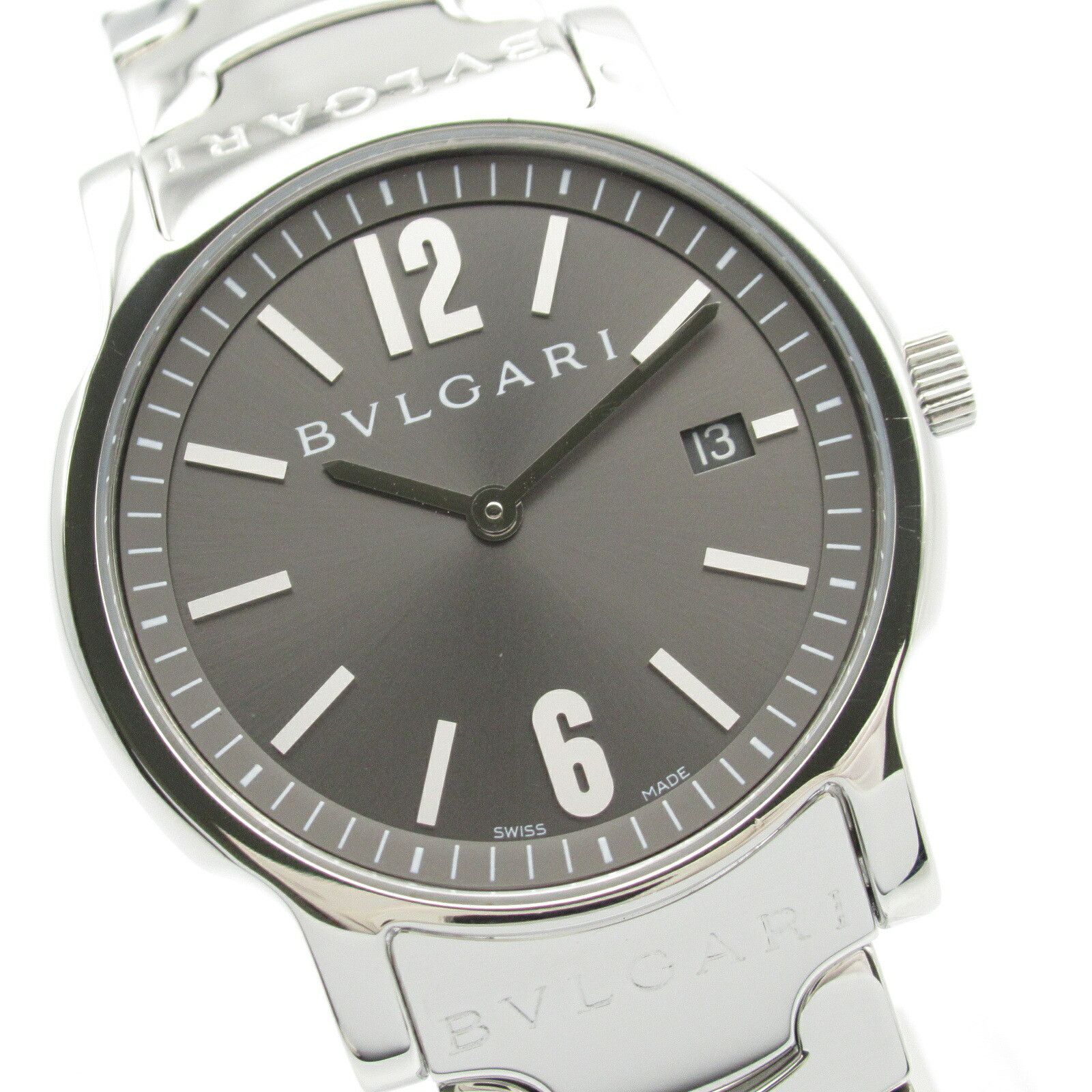 Bvlgari Bvlgari Bvlgari Solo Tempo Stainless Steel Watch Metal Quartz ST35S Size ONE SIZE - 3 Thumbnail