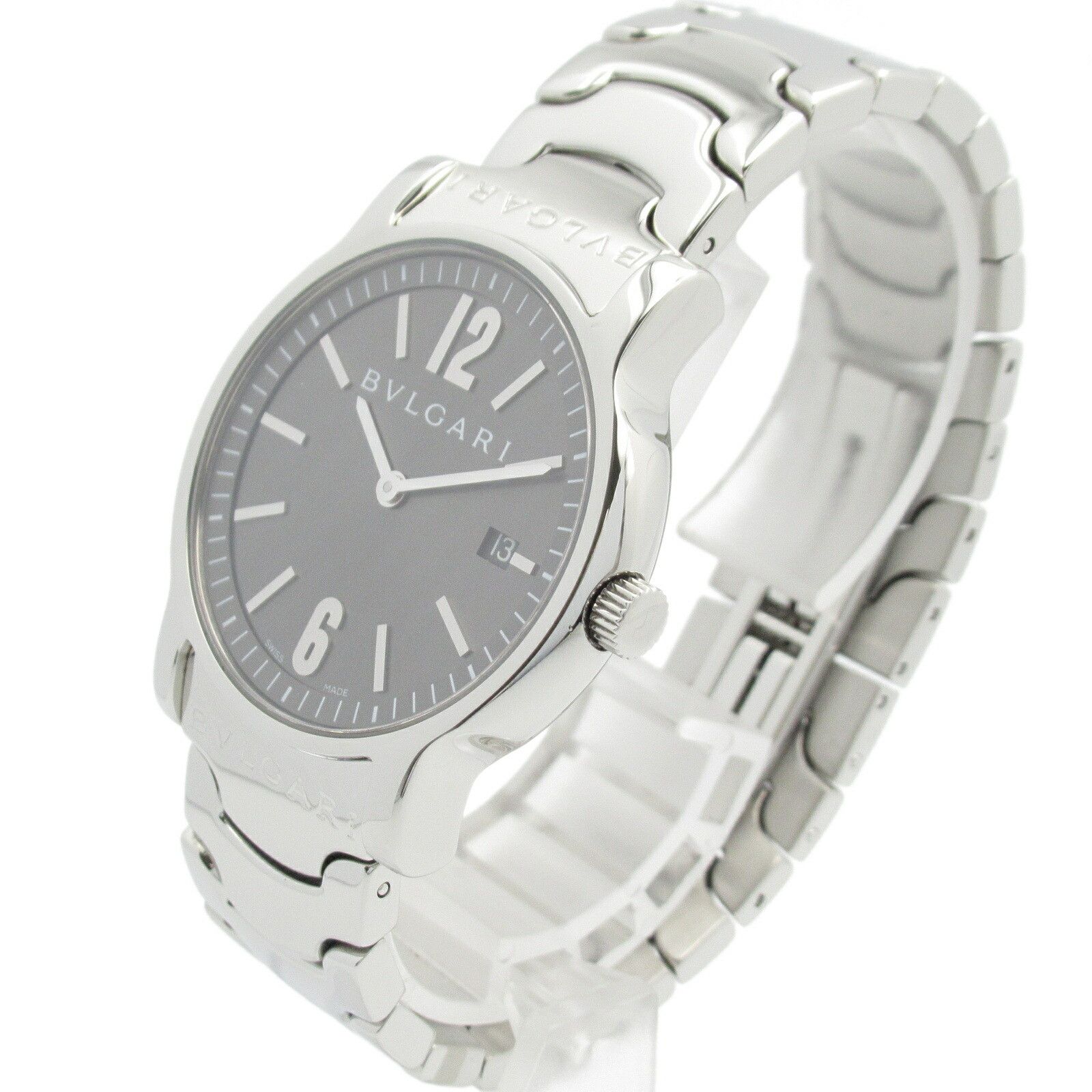 Bvlgari Bvlgari Bvlgari Solo Tempo Stainless Steel Watch Metal Quartz ST35S Size ONE SIZE - 2 Thumbnail