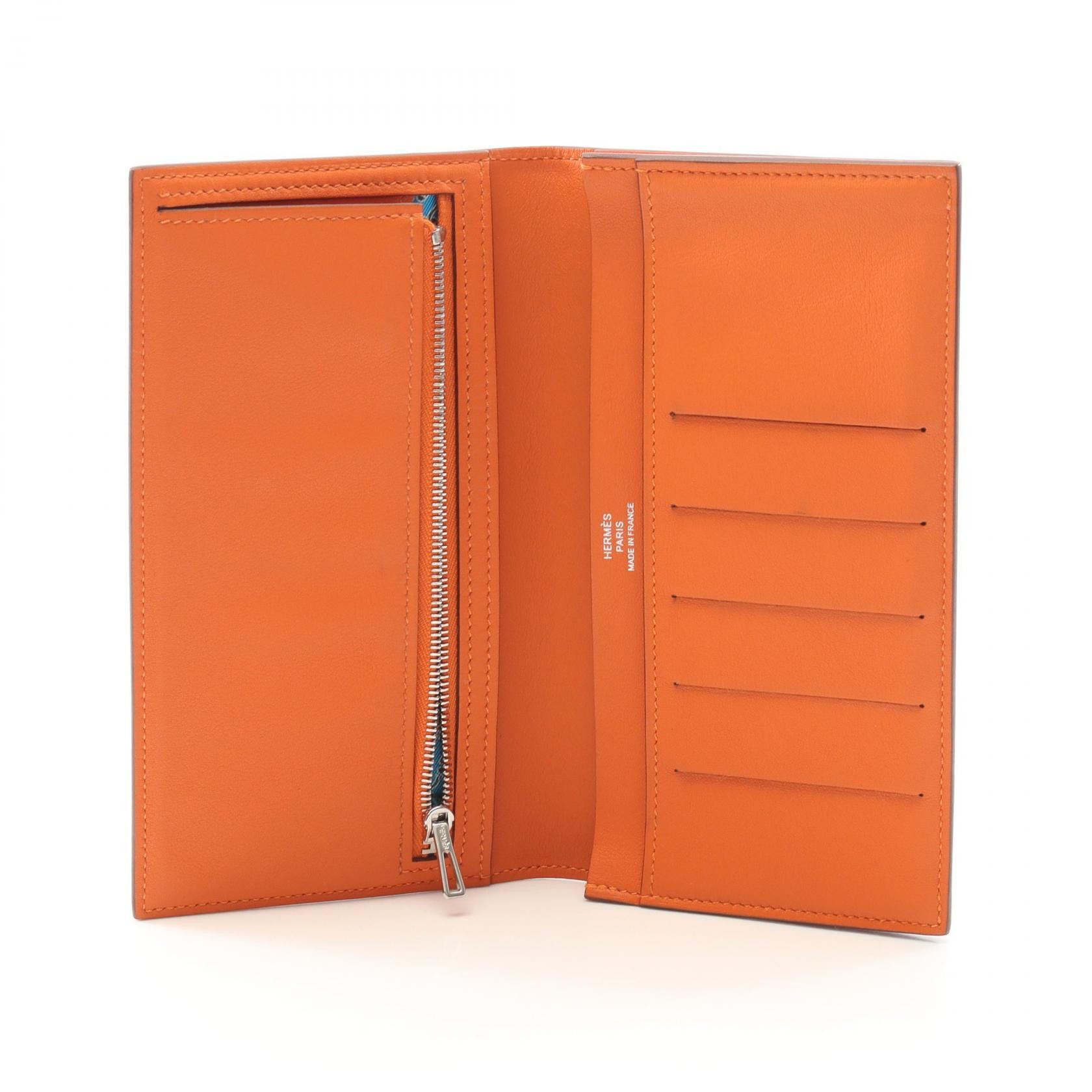 Hermes Hermes Citizen Twill Swift Long Wallet Leather Long