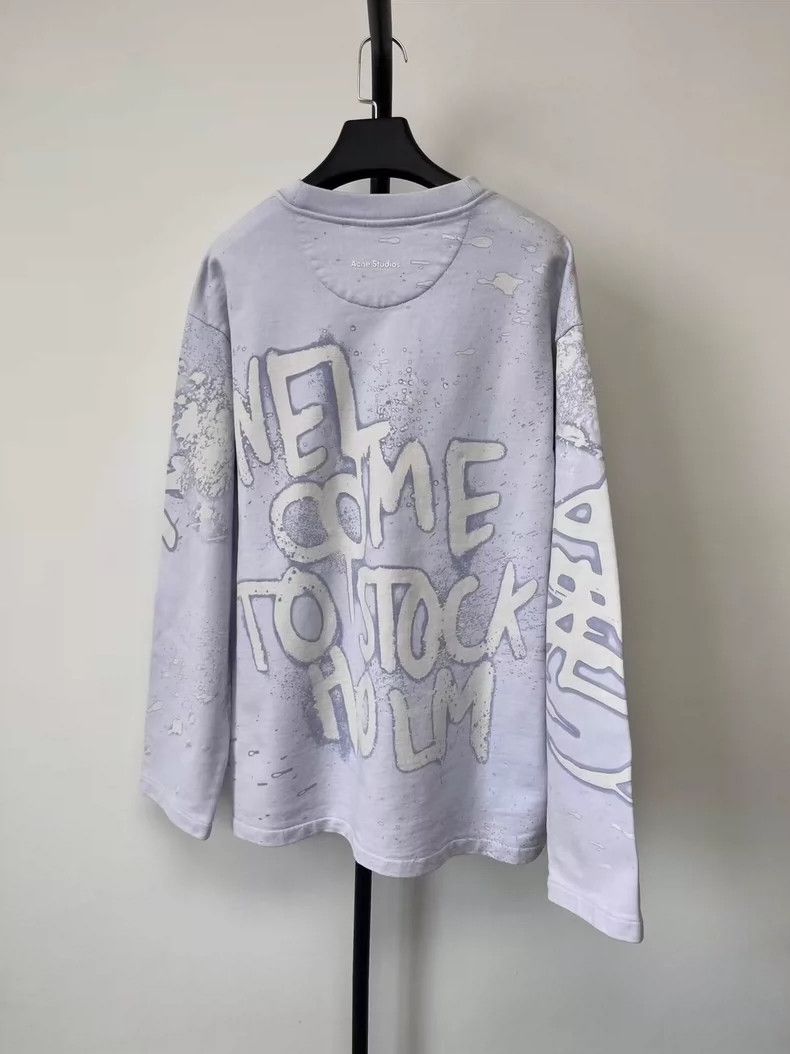 Acne Studios acne studios graffiti long sleeve sweatshirt Size US M / EU 48-50 / 2 - 2 Thumbnail