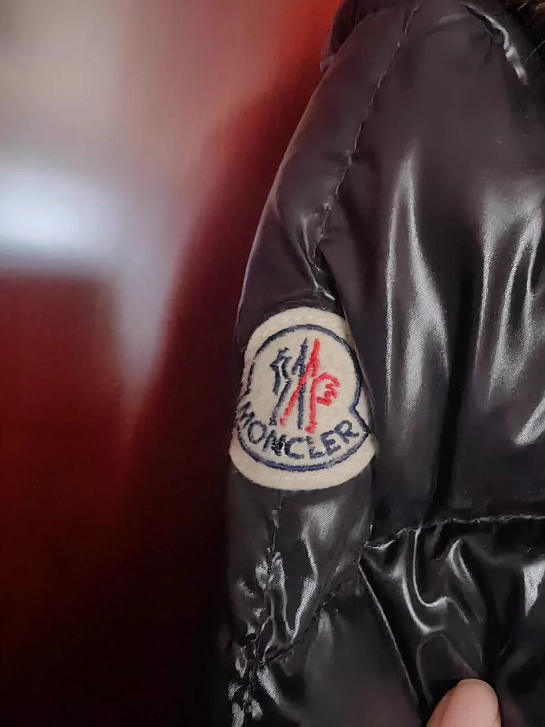 MONCLER Fulmarus Long Shiny Down Jacket
