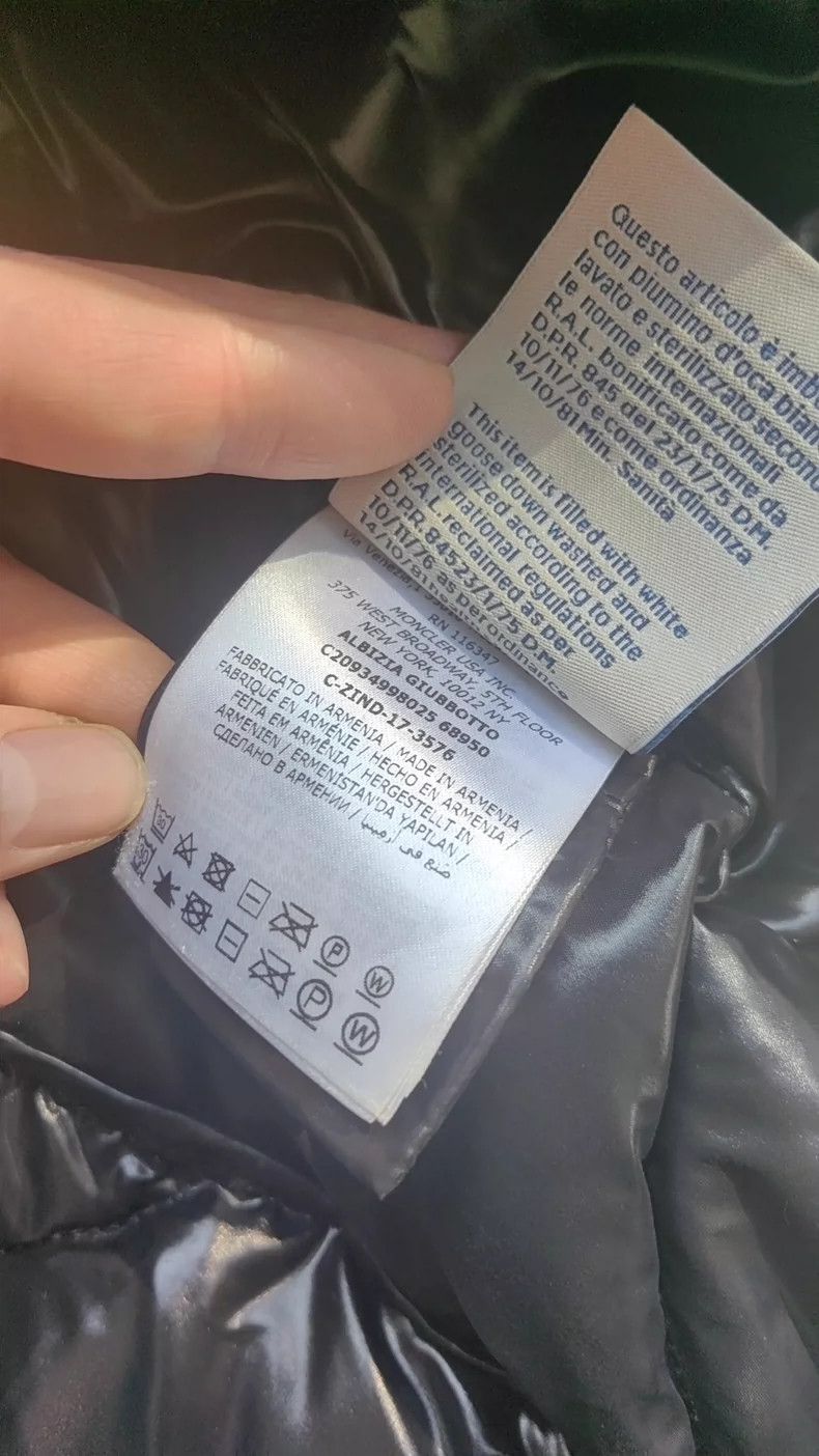 MONCLER Fulmarus Long Shiny Down Jacket