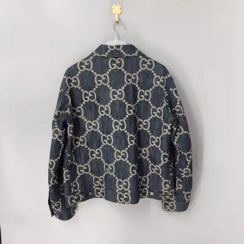Gucci Gucci Pineapple Print Denim Jacket Size US S / EU 44-46 / 1 - 2 Thumbnail