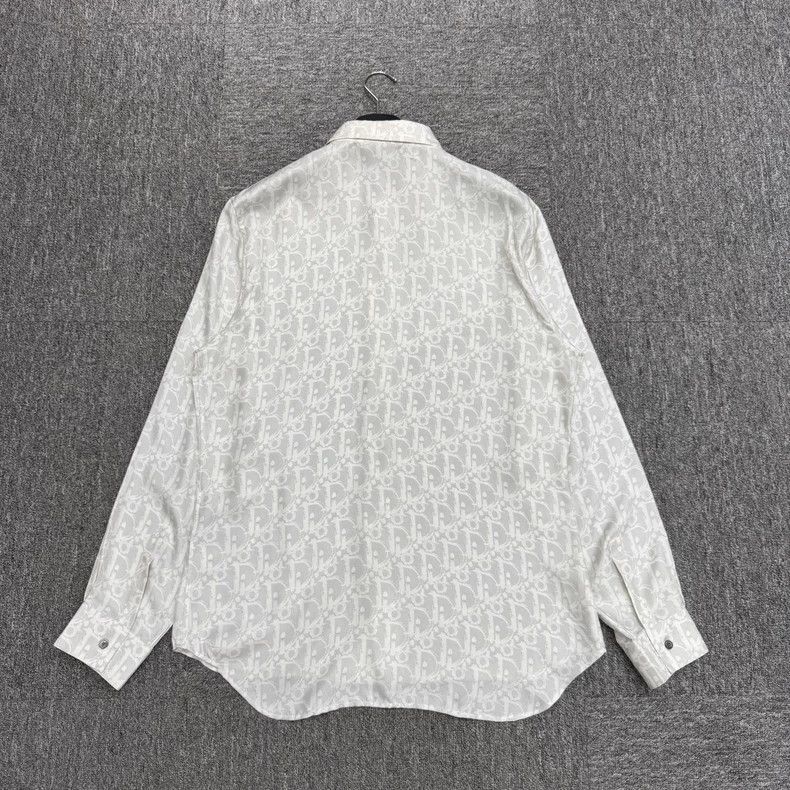 Dior Dior full print silk long sleeve shirt Size US XL / EU 56 / 4 - 2 Thumbnail
