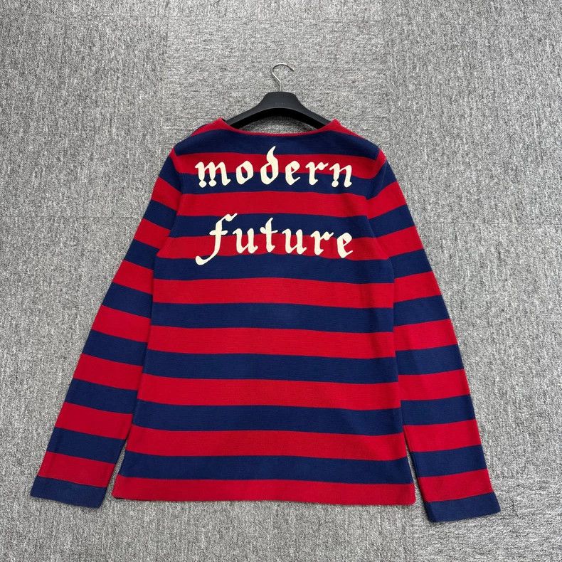 Gucci Gucci embroidered stripe long sleeve top Size US M / EU 48-50 / 2 - 2 Thumbnail