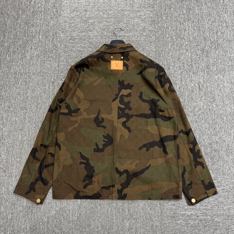 louis vuitton lv supreme camo jacket