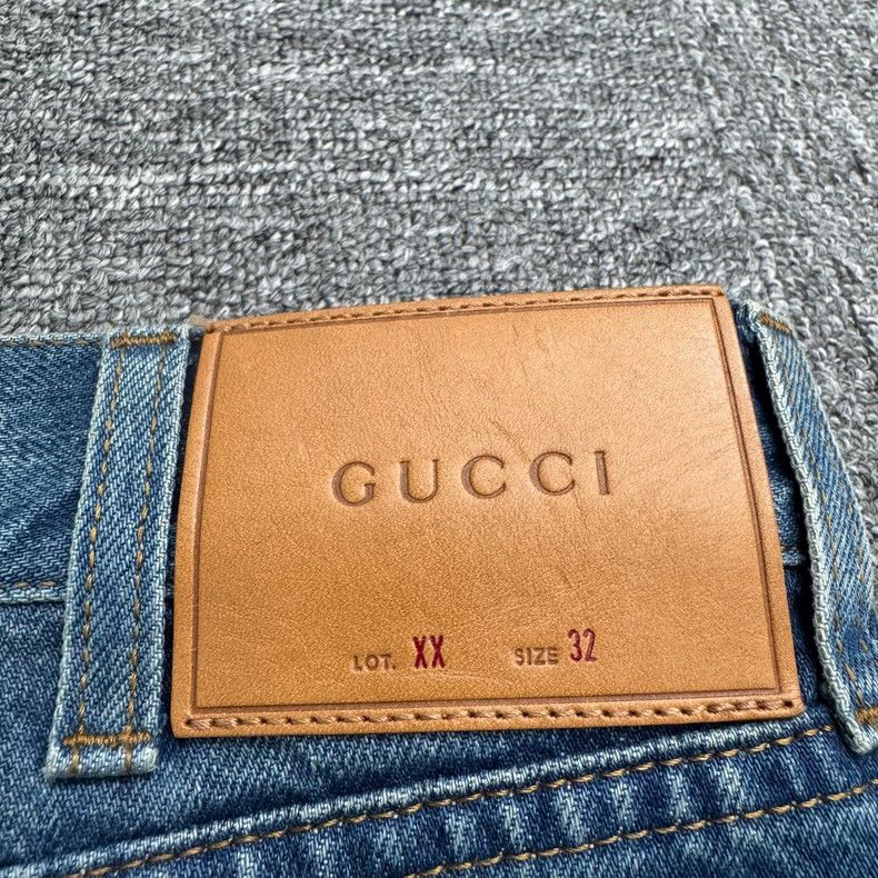 Gucci Gucci floral embroidered cropped jeans Size US 32 / EU 48 - 6 Thumbnail
