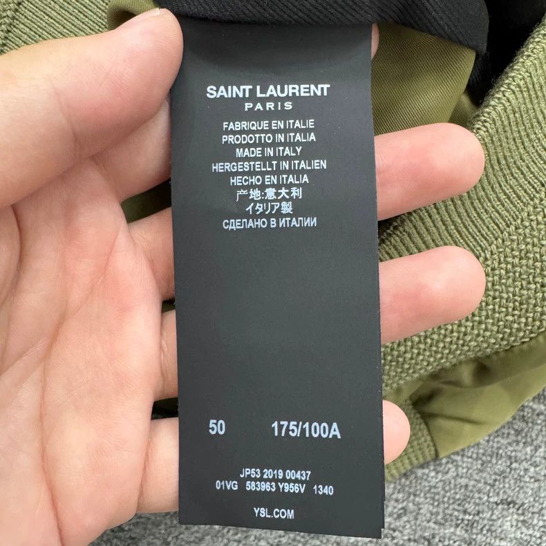 Saint Laurent Paris SLP military green down jacket Size US L / EU 52-54 / 3 - 4 Thumbnail